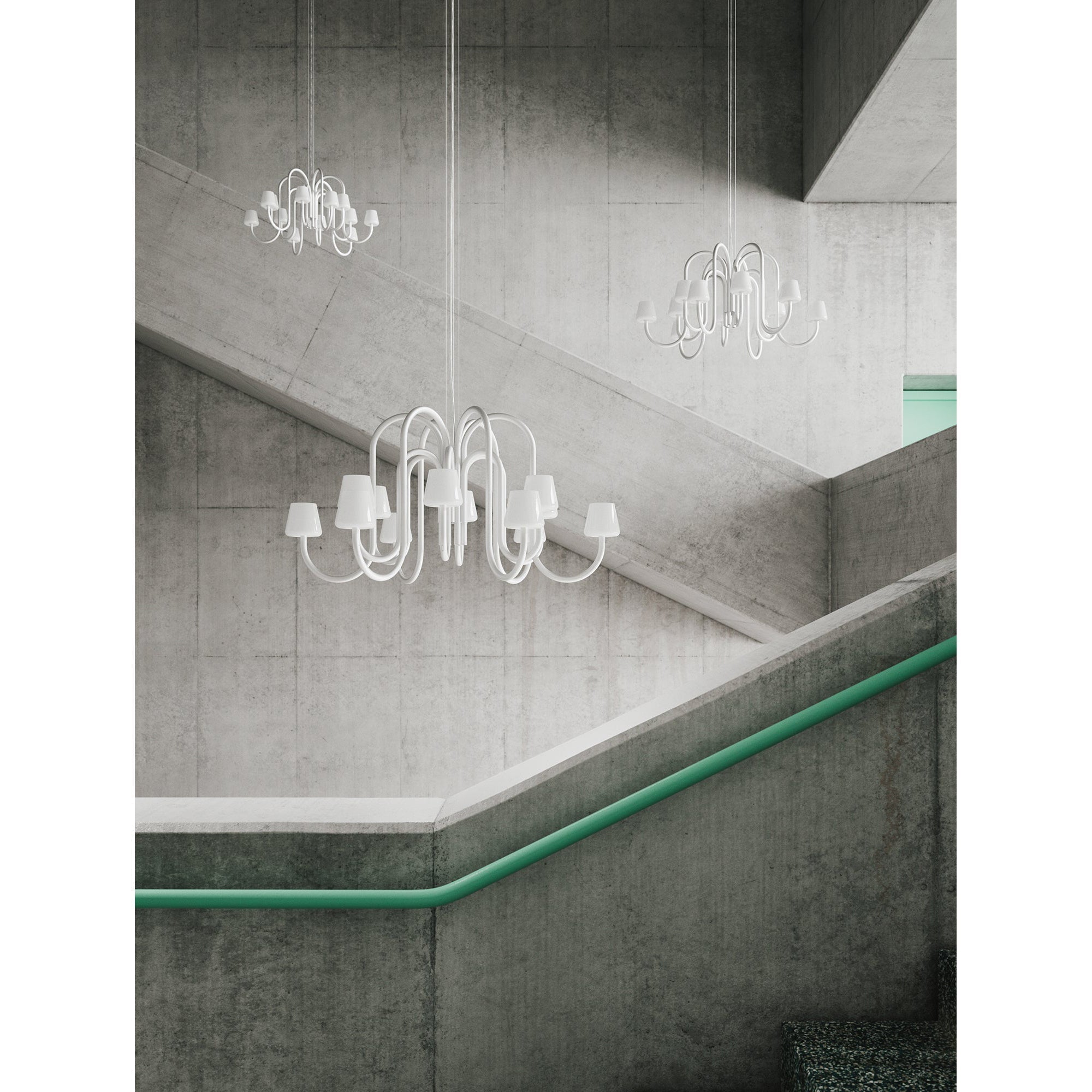 Ostruvyn Modern Premium Glass Chandelier - Lamp Copper