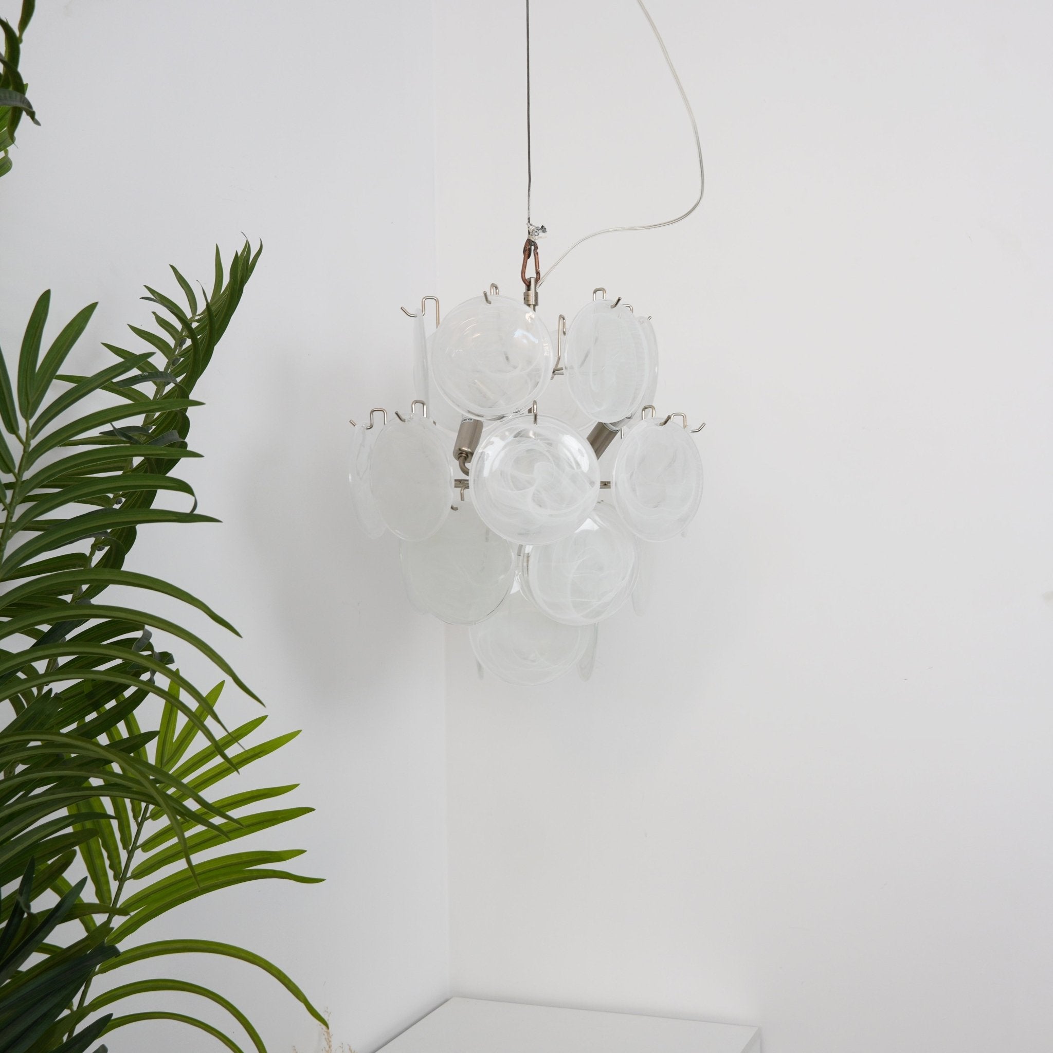 Aurora Chandelier Apricot Murano Glass Disc Layered Artistic - Neutralighting