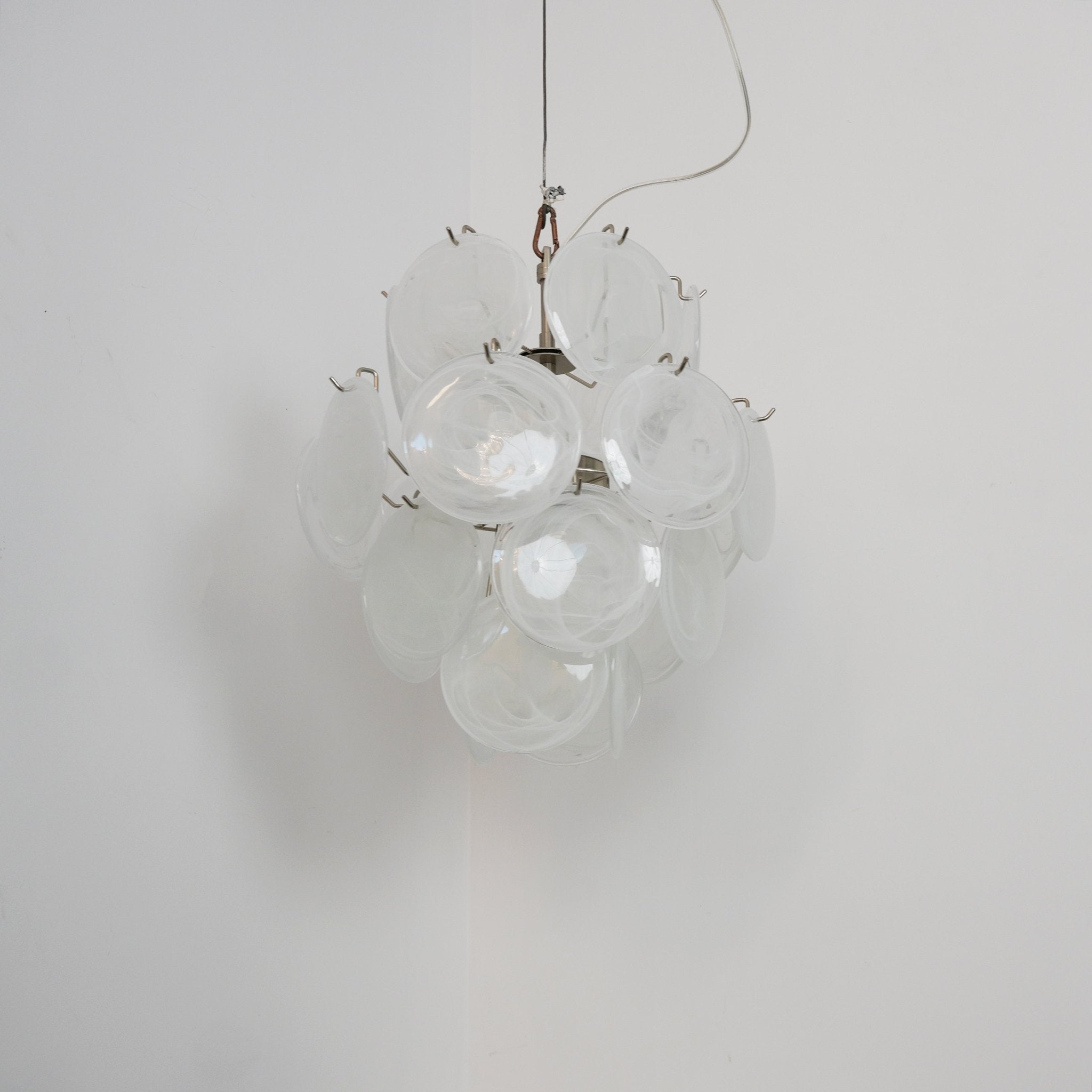 Aurora Chandelier Apricot Murano Glass Disc Layered Artistic - Neutralighting