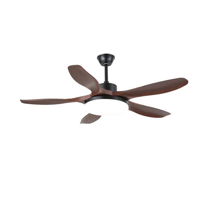Ventilatore da Soffitto Minimalista in Legno Arysen visto dal basso