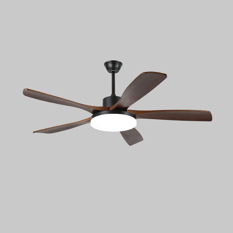Ventilatore da Soffitto Minimalista in Legno Arysen con Luce