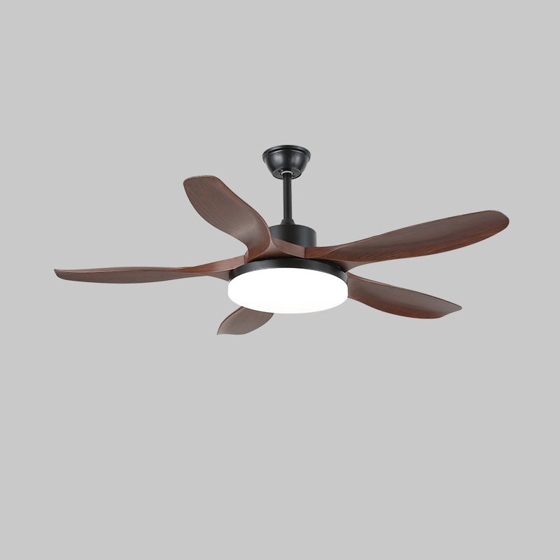 Ventilatore da Soffitto Minimalista in Legno Arysen che evidenzia il suo design minimalista