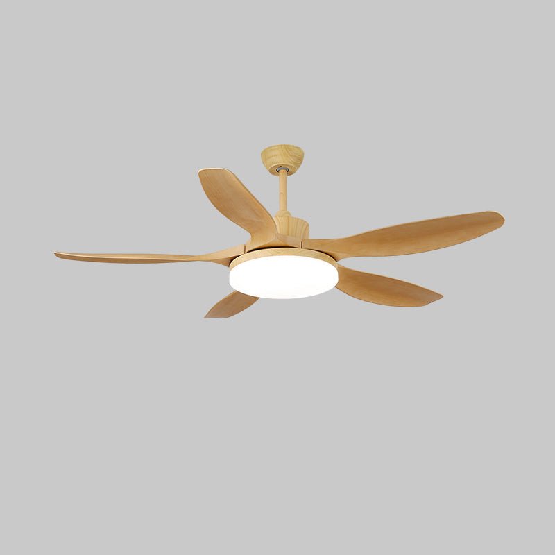 Ventilatore da Soffitto Minimalista in Legno Arysen con Luce