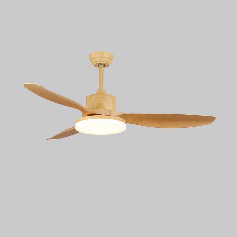 Ventilatore da Soffitto Minimalista in Legno Arysen con Luce