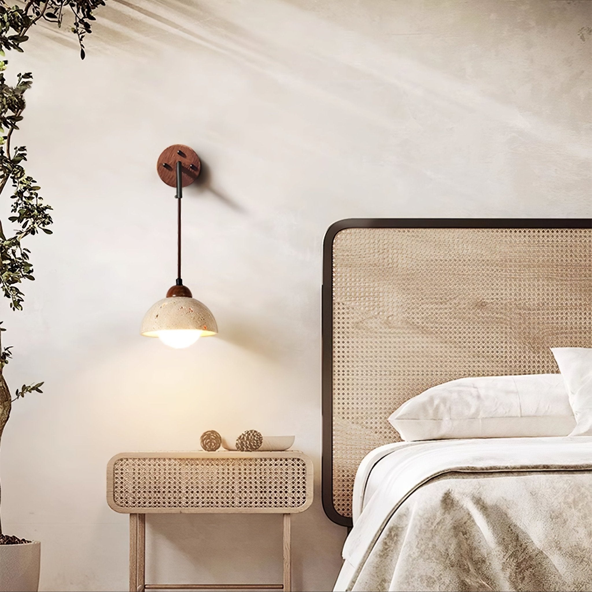 Alcarion Travertine Wall Light - Blowlighting