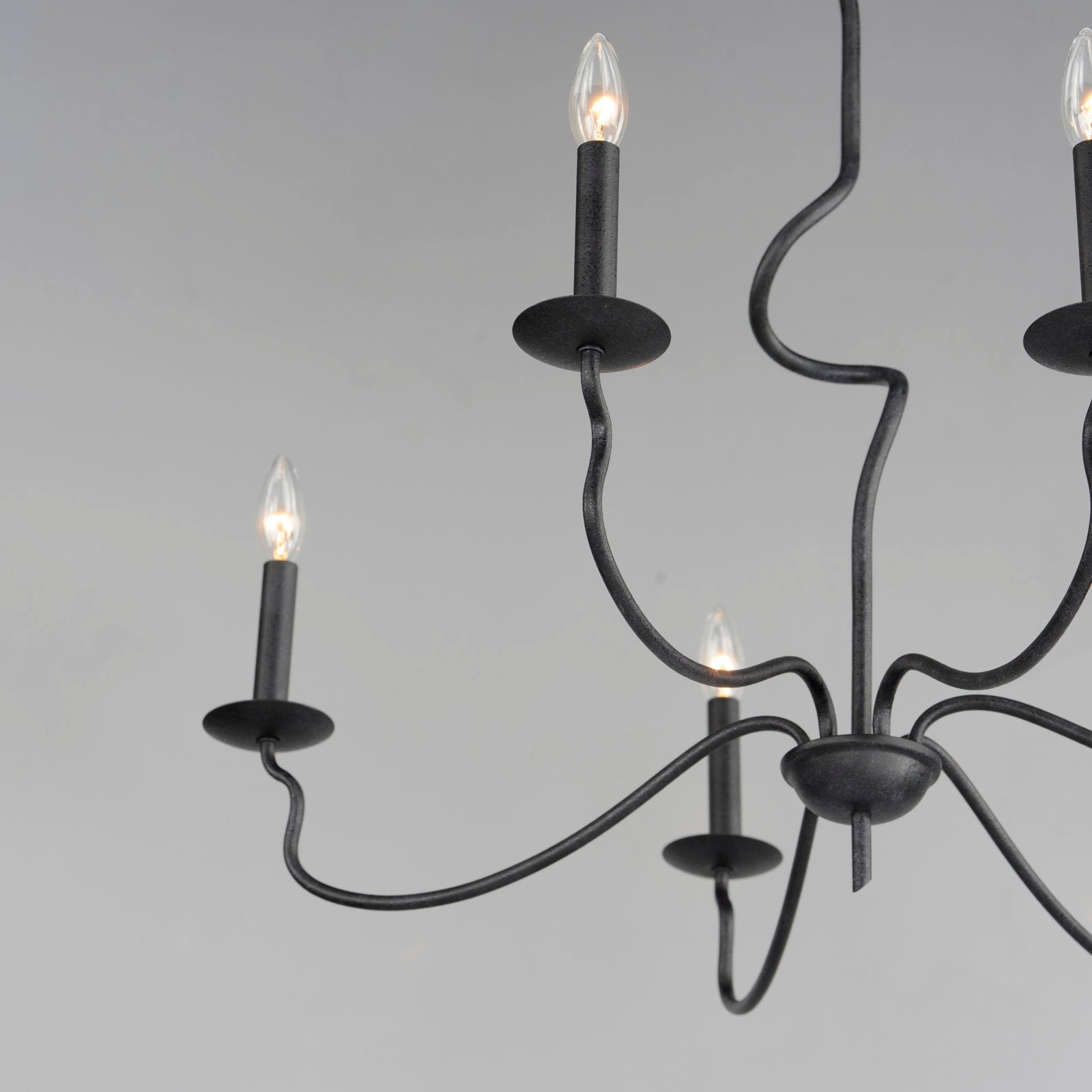Rauduvyo Modern Minimalist Industrial Metal Chandelier - Lamp Copper