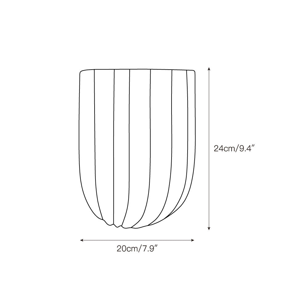 Tinduvys Elegance Ariel Single Marble Fluted Wall Lamp - Lamp Copper