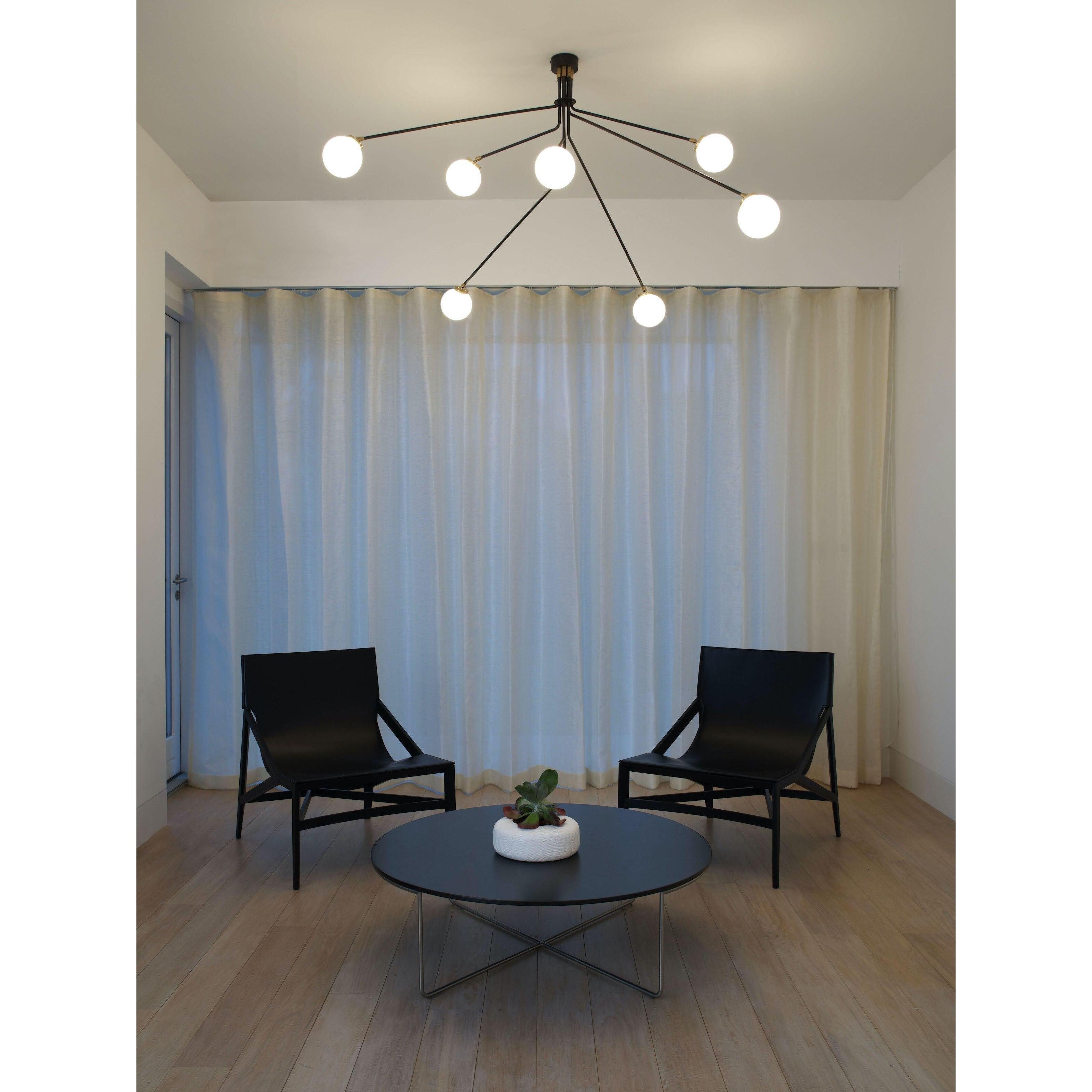 Vatnuvyo Modern Minimalist Brass Metal Glass Ceiling Lamp - Lamp Copper