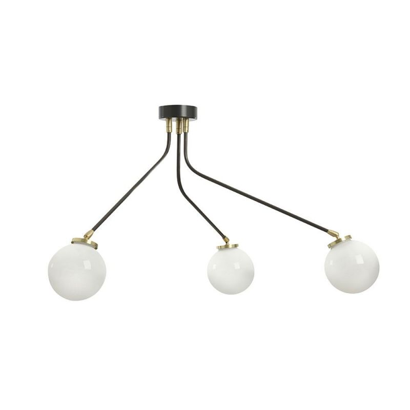 Vatnuvyo Modern Minimalist Brass Metal Glass Ceiling Lamp - Lamp Copper