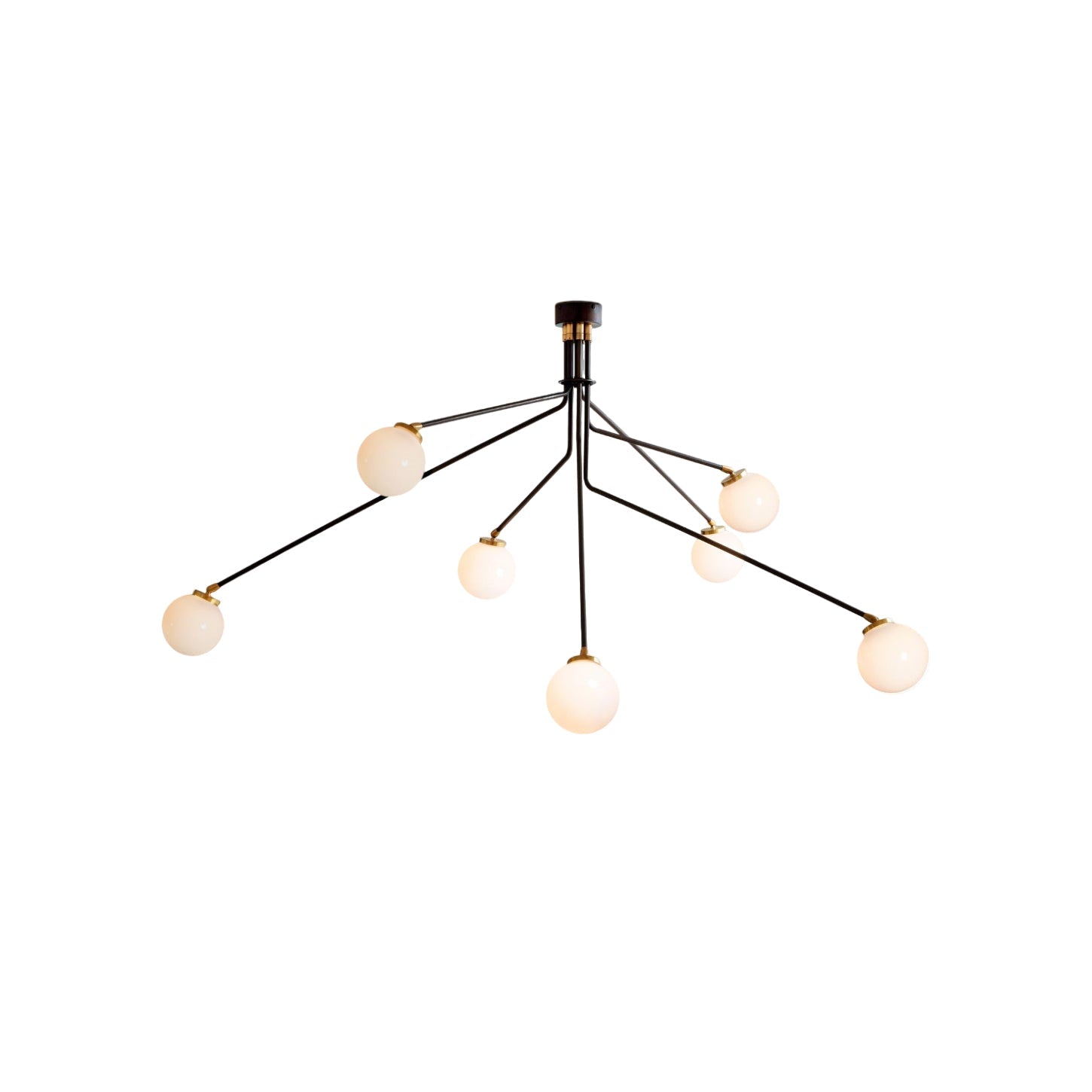 Vatnuvyo Modern Minimalist Brass Metal Glass Ceiling Lamp - Lamp Copper