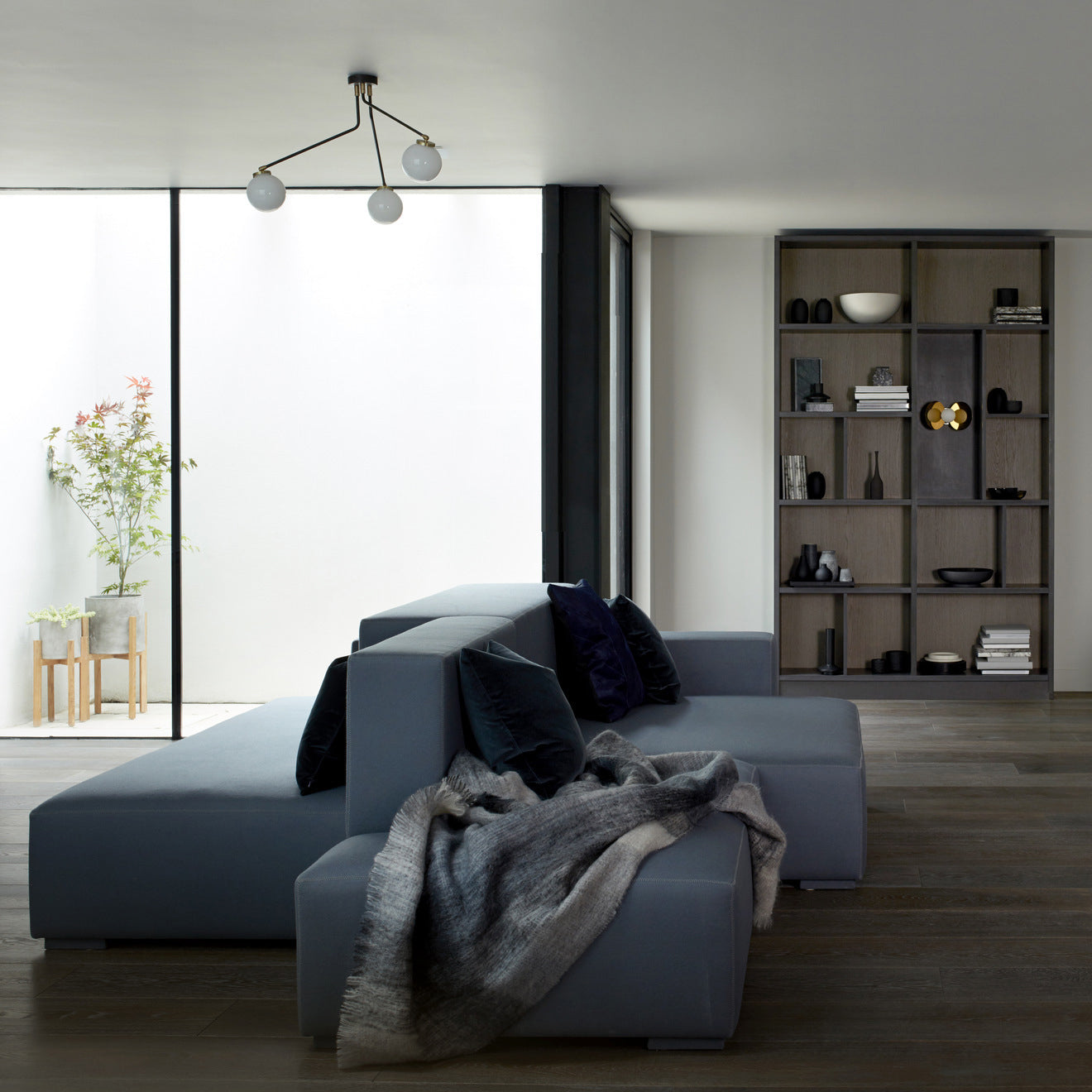 Vatnuvyo Modern Minimalist Brass Metal Glass Ceiling Lamp - Lamp Copper