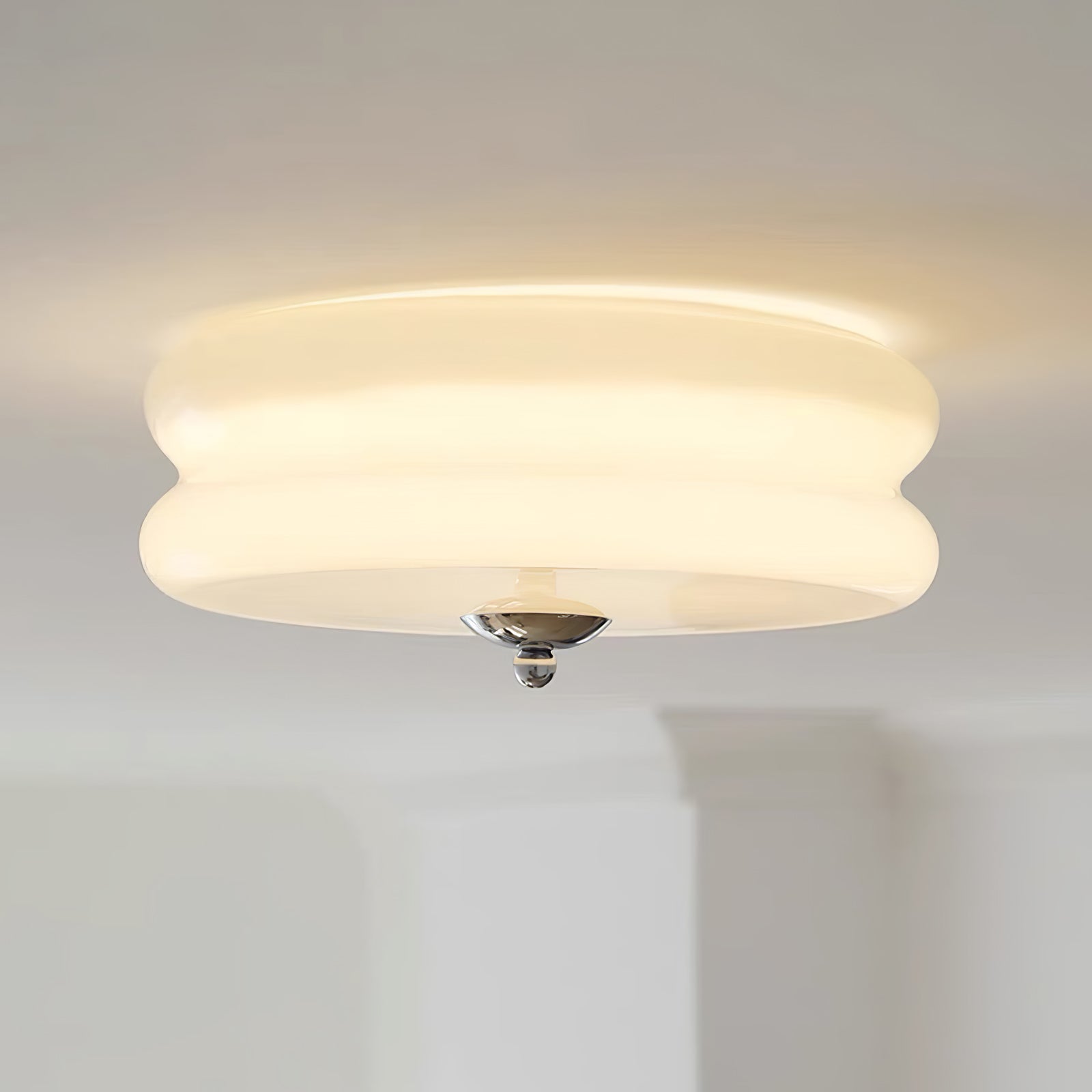 Valentina Lampada da Soffitto Tonda a Incasso Vintage a Due Strati