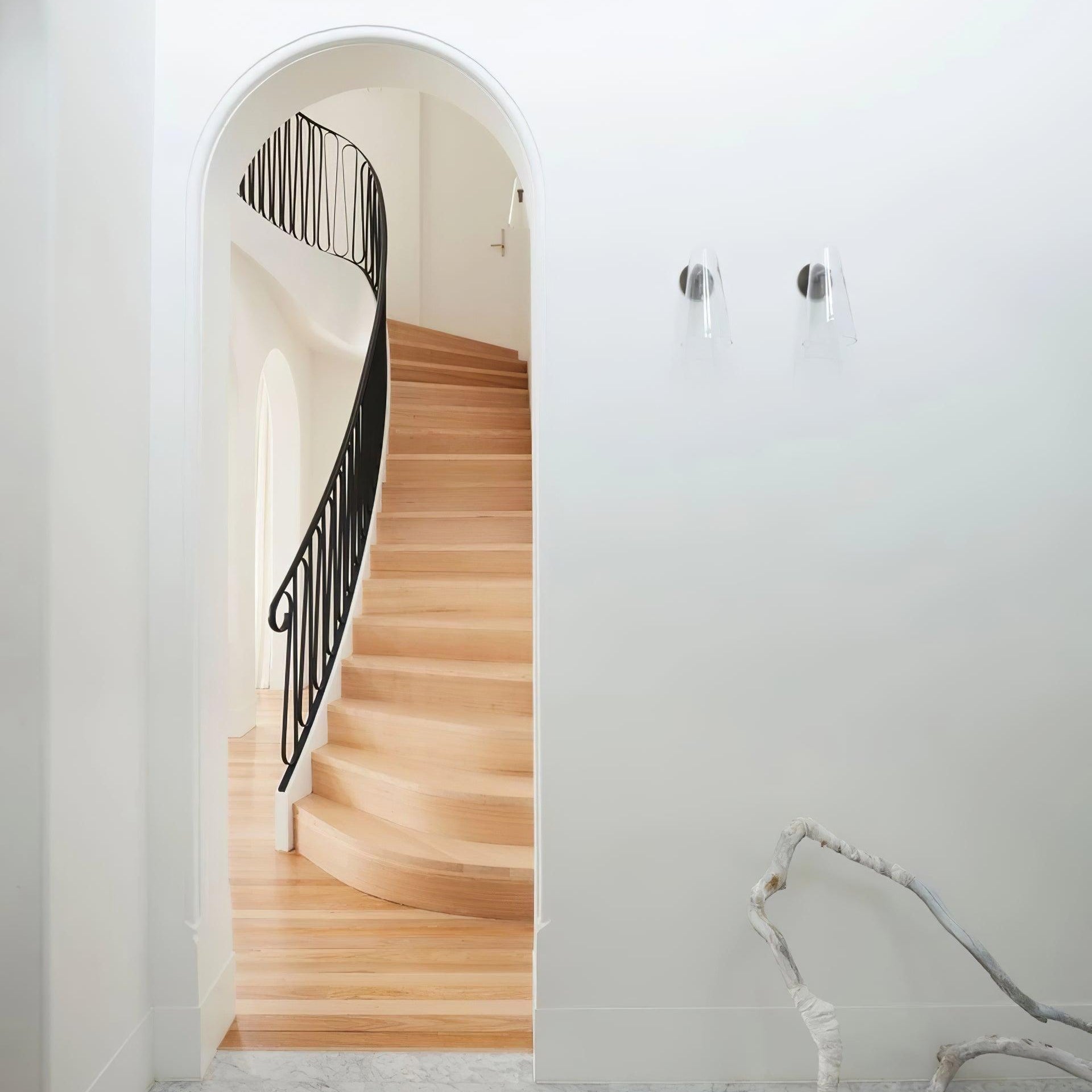 Arisha Moderno Nordica Metallo Vetro Applique Soggiorno