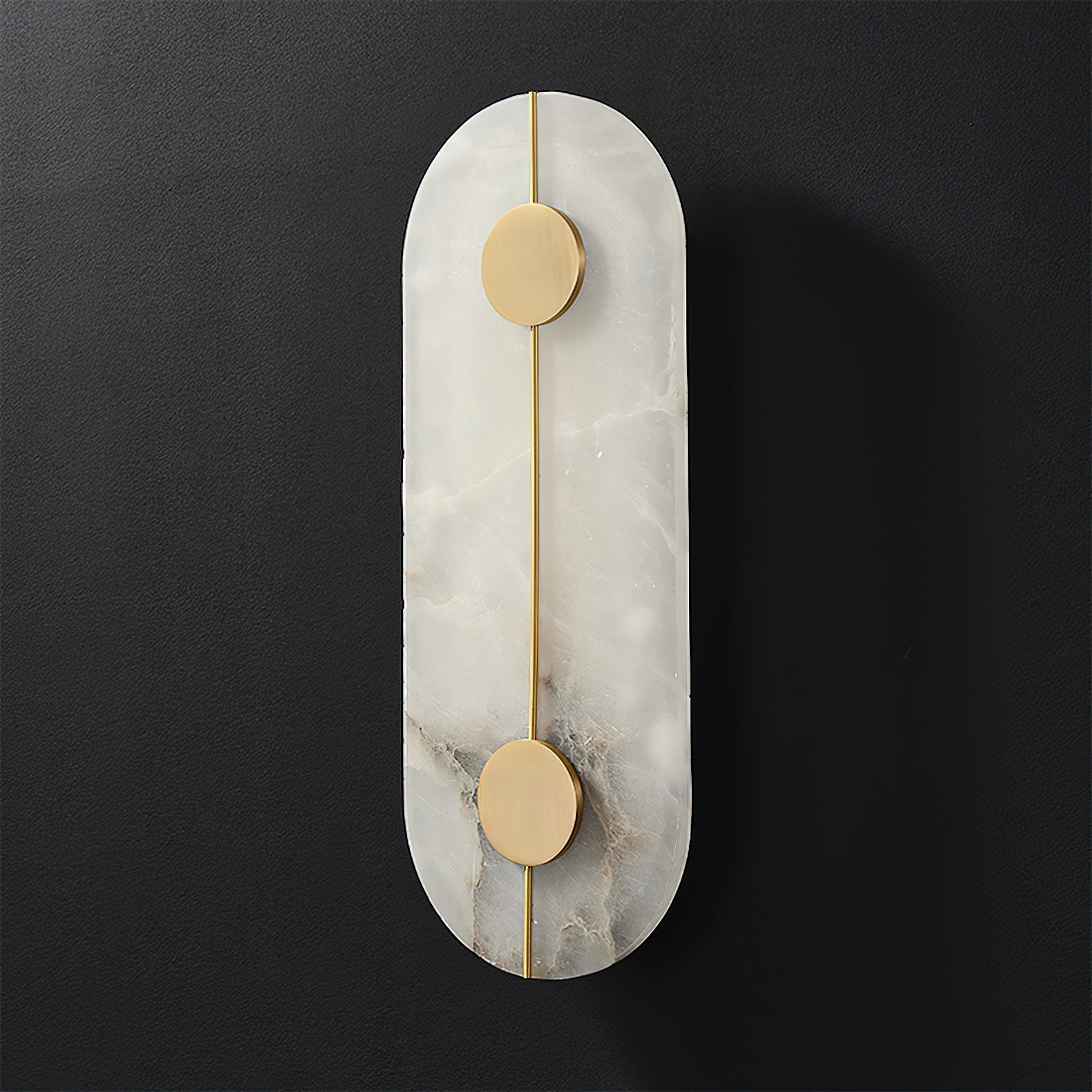 Waegnuvyo Modern Minimalist Alabaster Wall Lamp - Lamp Copper