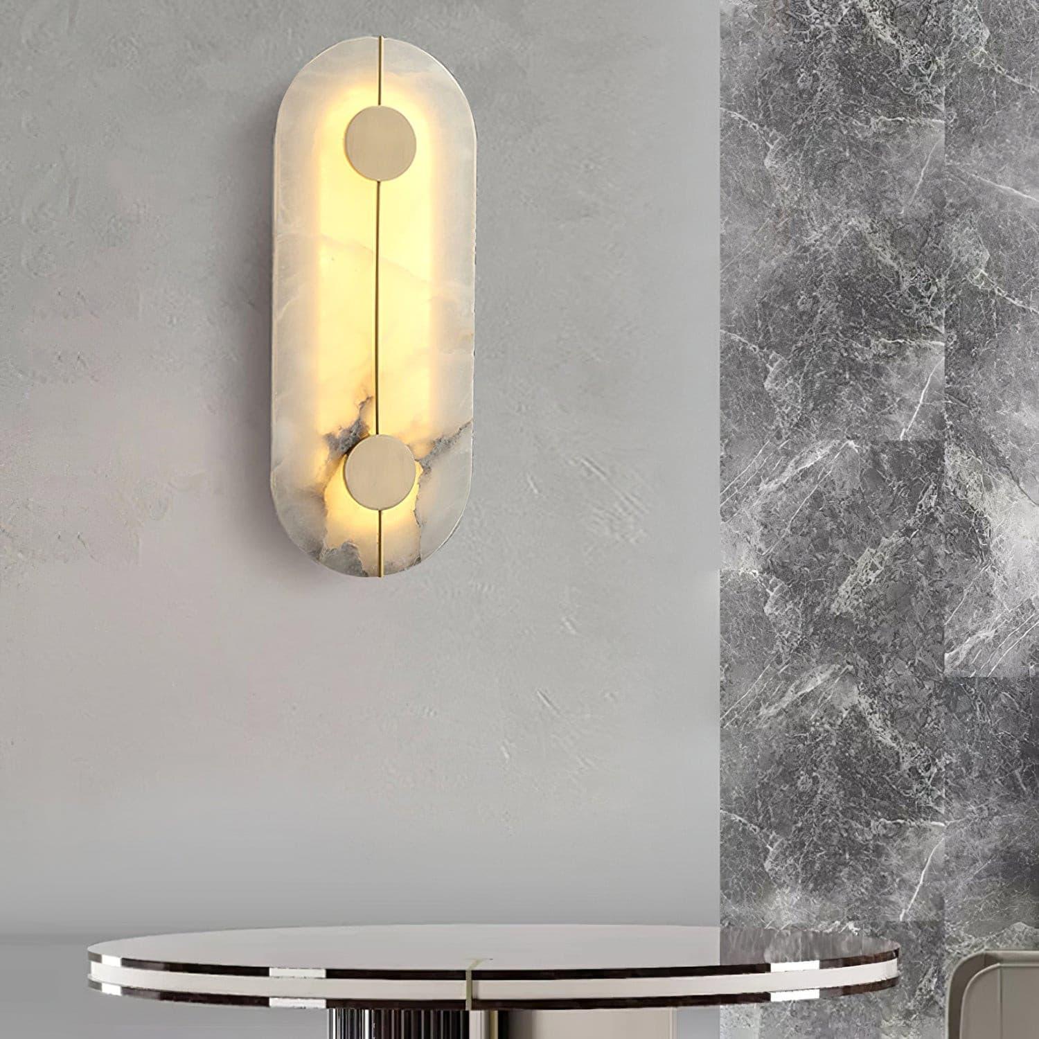 Citheira Minimalist Alabaster Wall Light - Neutralighting