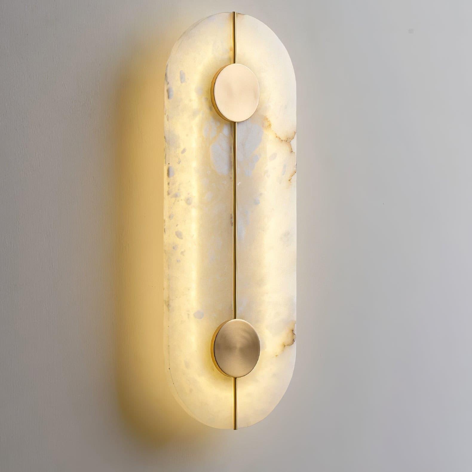 Citheira Minimalist Alabaster Wall Light - Neutralighting