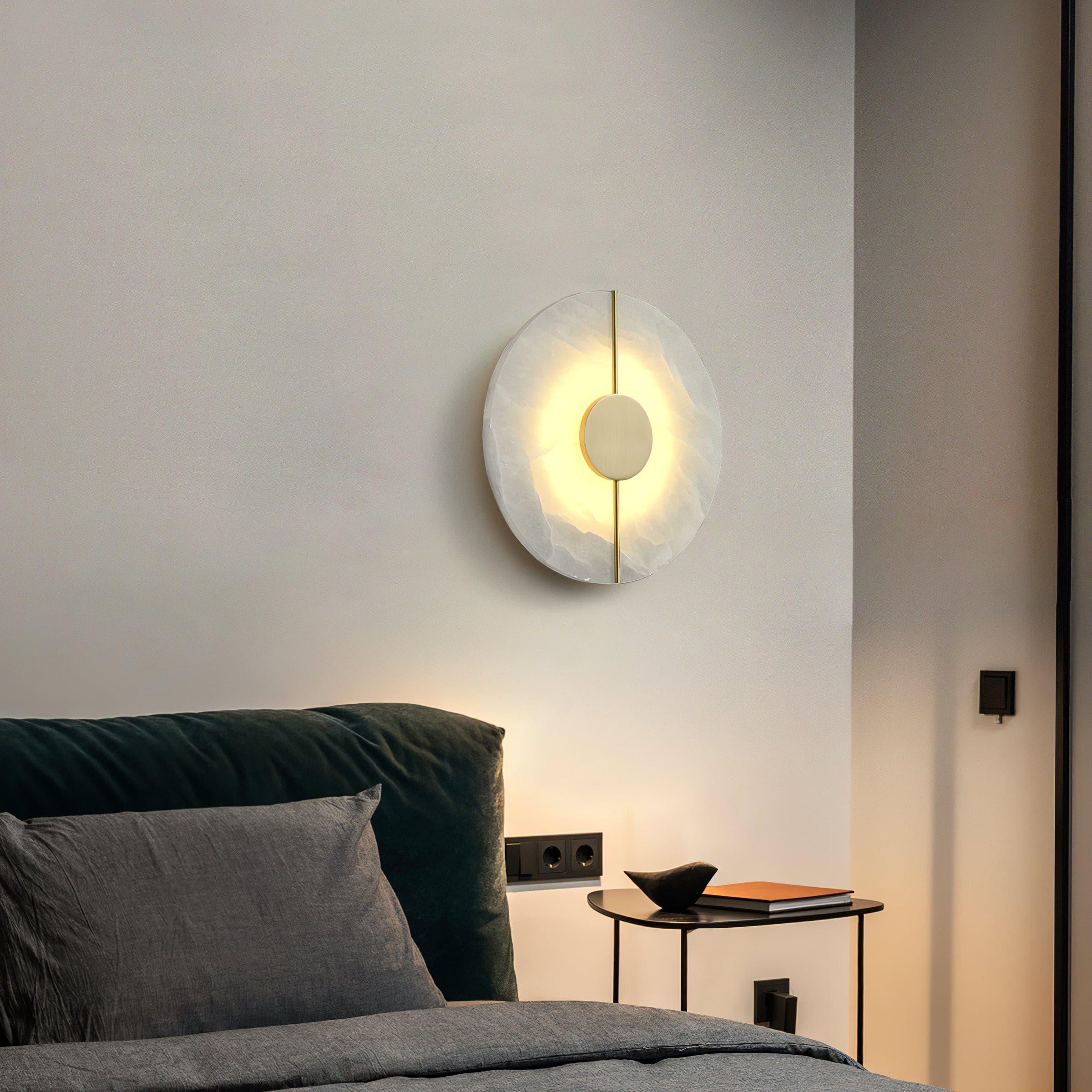 Citheira Minimalist Alabaster Wall Light - Neutralighting