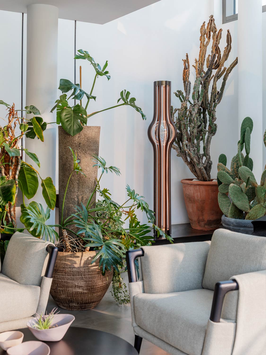 Ashaa Floor Lamp - Lamp Copper