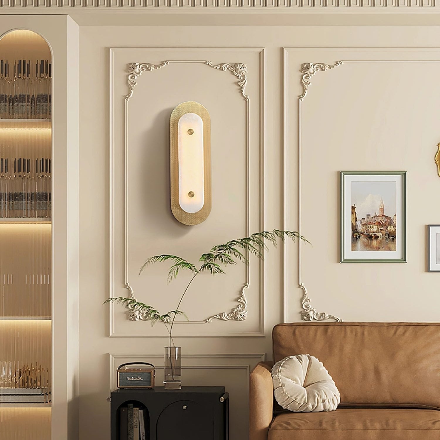 Celaeeth Oval Alabaster Wall Light - Neutralighting