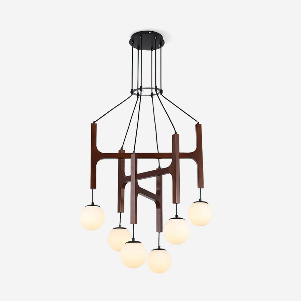 Muto Lampadario Geometrico in Legno