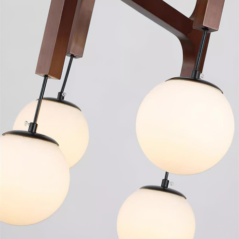 Muto Lampadario Geometrico in Legno