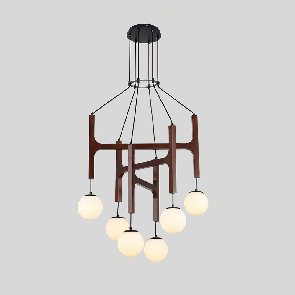 Muto Lampadario Geometrico in Legno