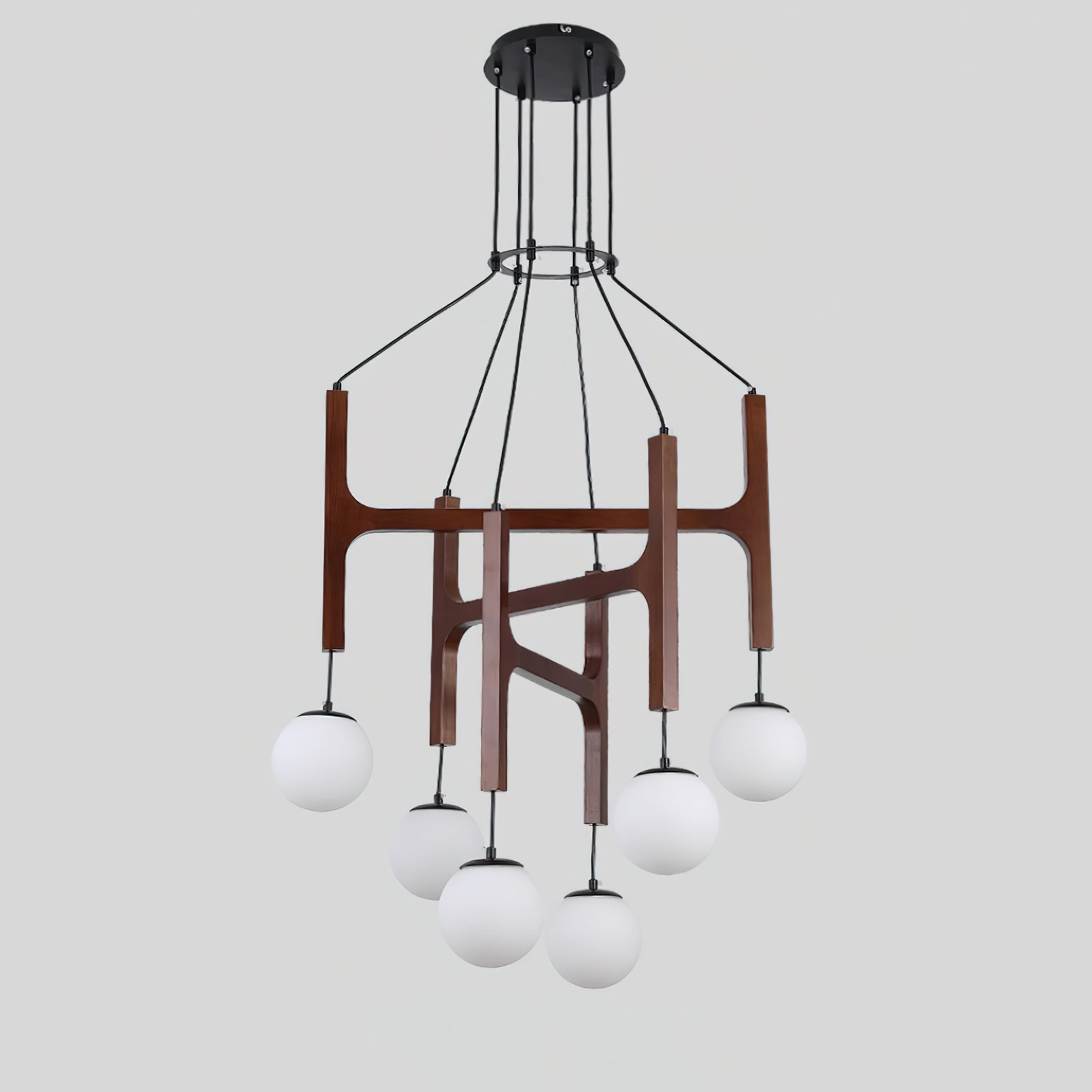 Muto Lampadario Geometrico in Legno