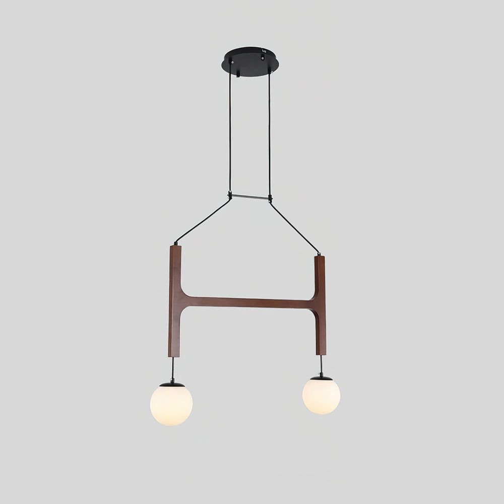 Muto Lampadario Geometrico in Legno