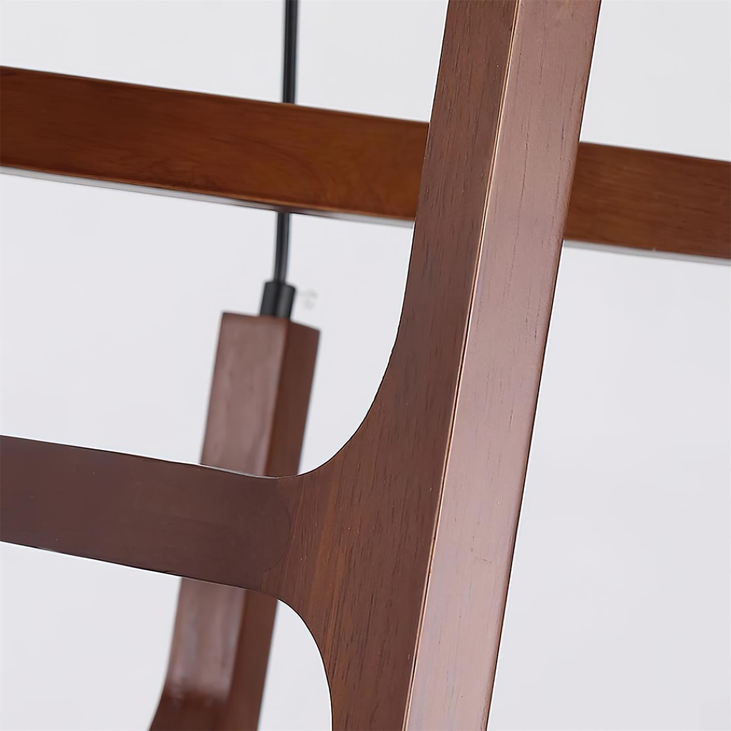 Muto Lampadario Geometrico in Legno