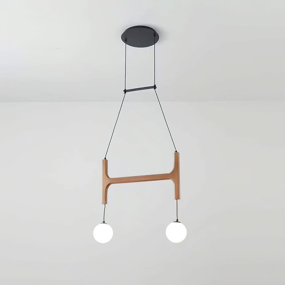 Muto Lampadario Geometrico in Legno