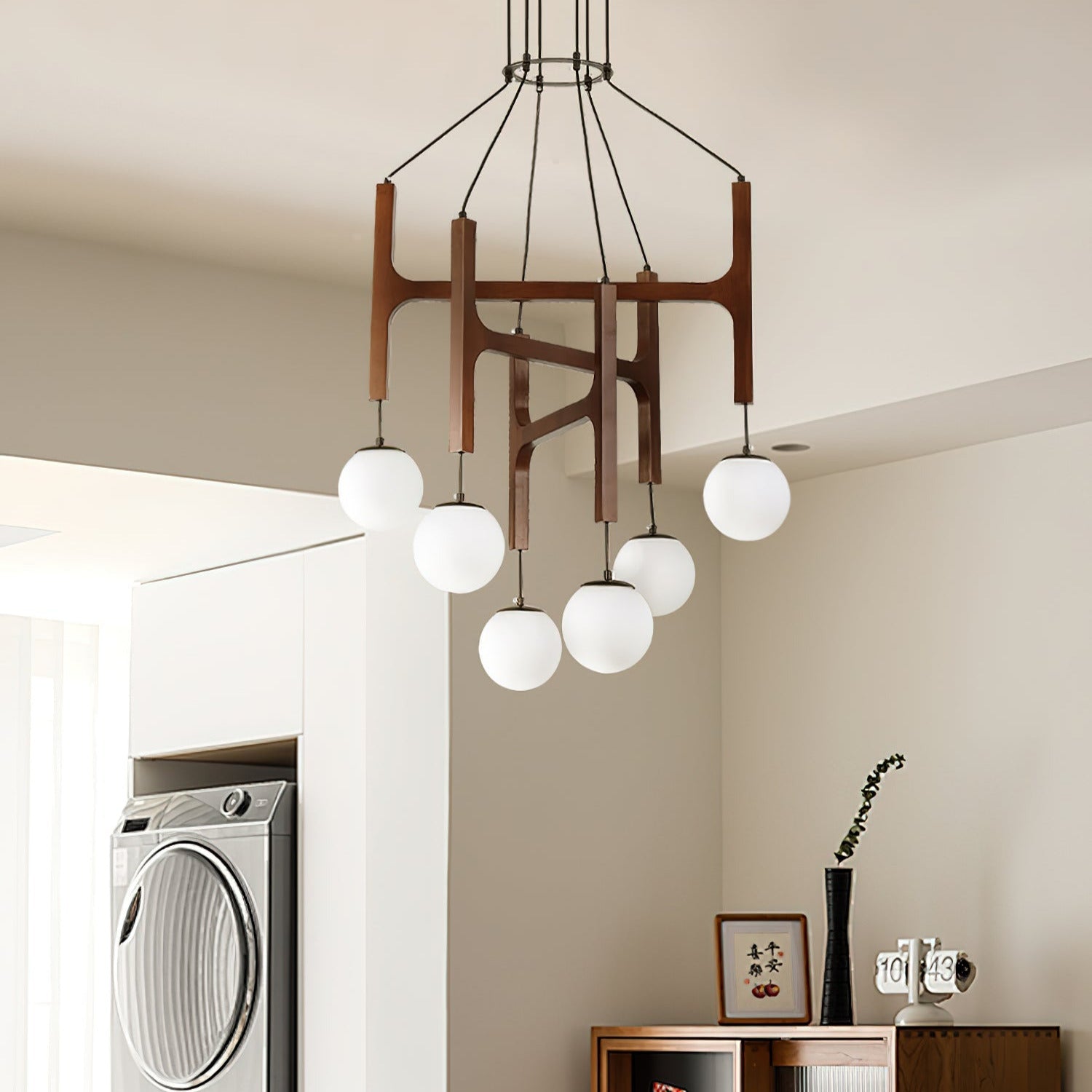 Muto Lampadario Geometrico in Legno