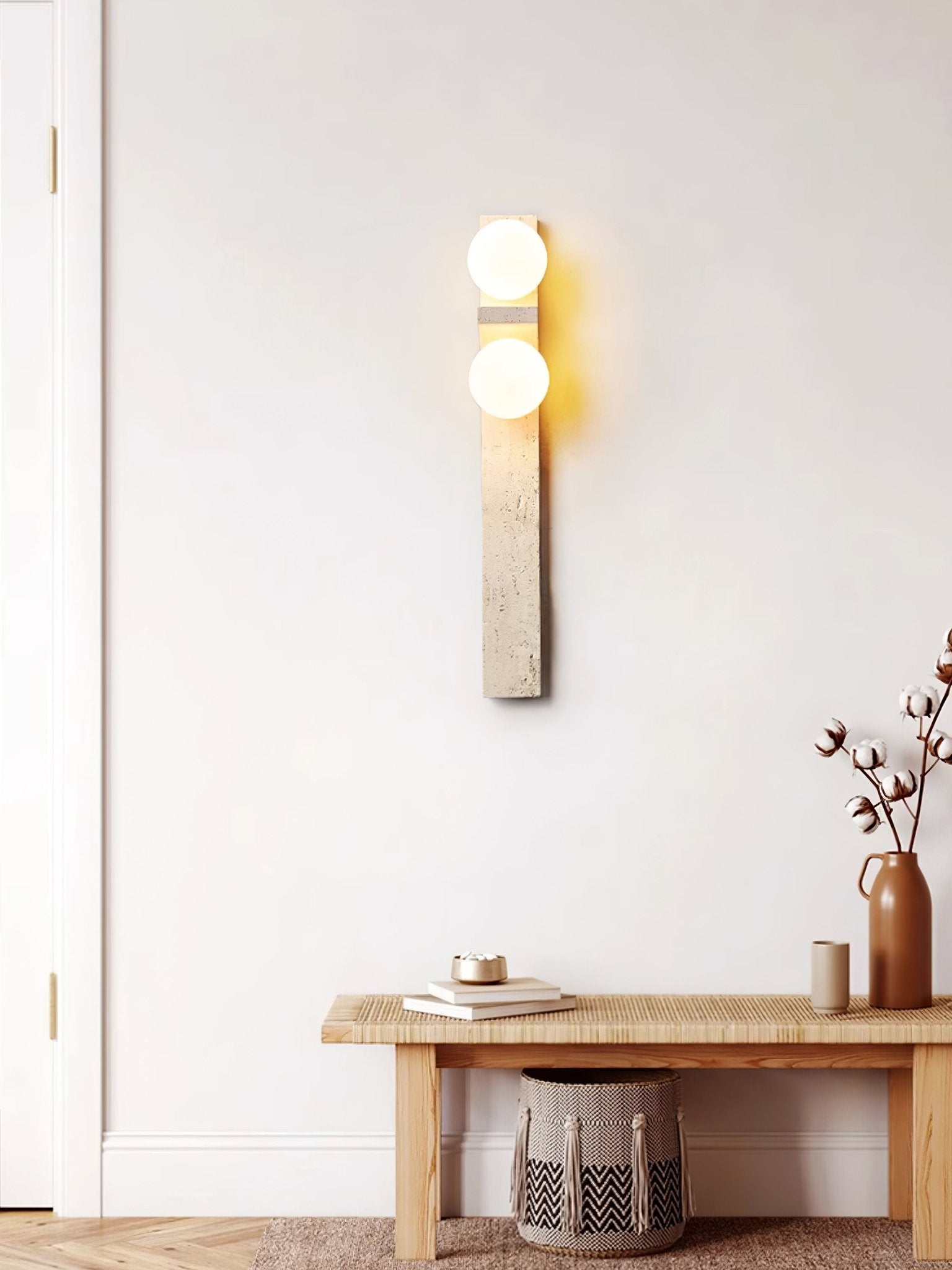 Cassiopeia Travertine Wall Light - Neutralighting