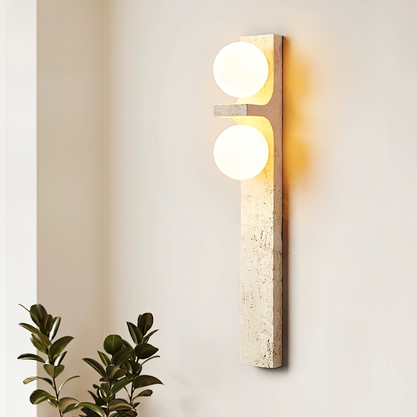 Cassiopeia Travertine Wall Light - Neutralighting
