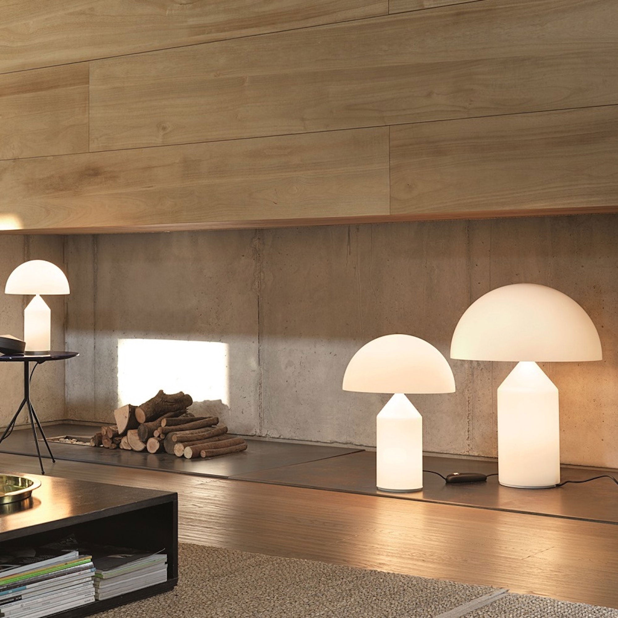 Atollo Alabaster Table Lamp - Lamp Copper