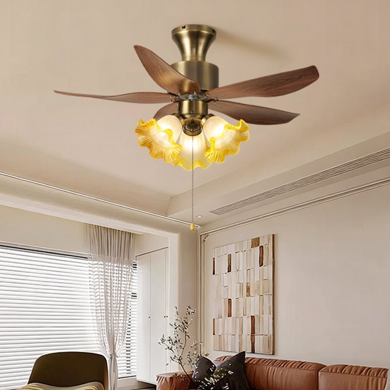 Ventilatore da soffitto con luce Florence Blossom con pale