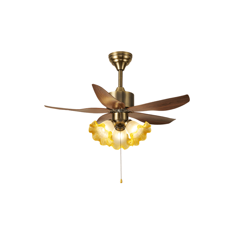 Ventilatore da soffitto con luce Florence Blossom, una soluzione di illuminazione interna elegante