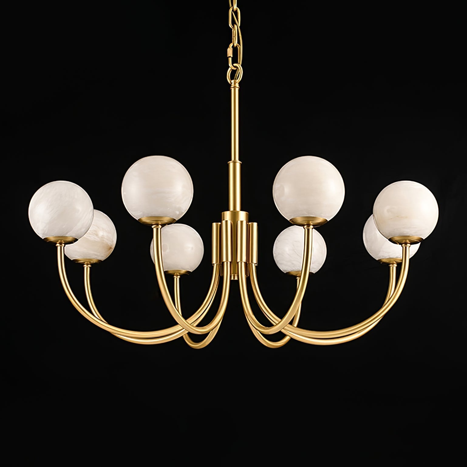 Alira Vintage Alabaster Chandelier Light - Letslighting