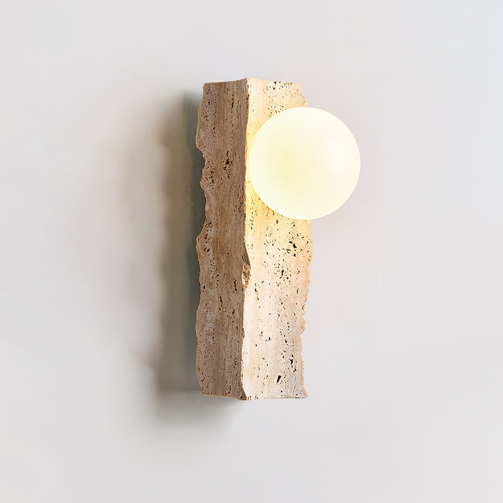 Elnoren Organic Travertine Wall Light - Neutralighting