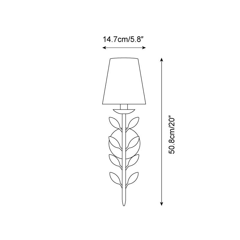 Evoque Gold Leaf Wall Sconce - Letslighting