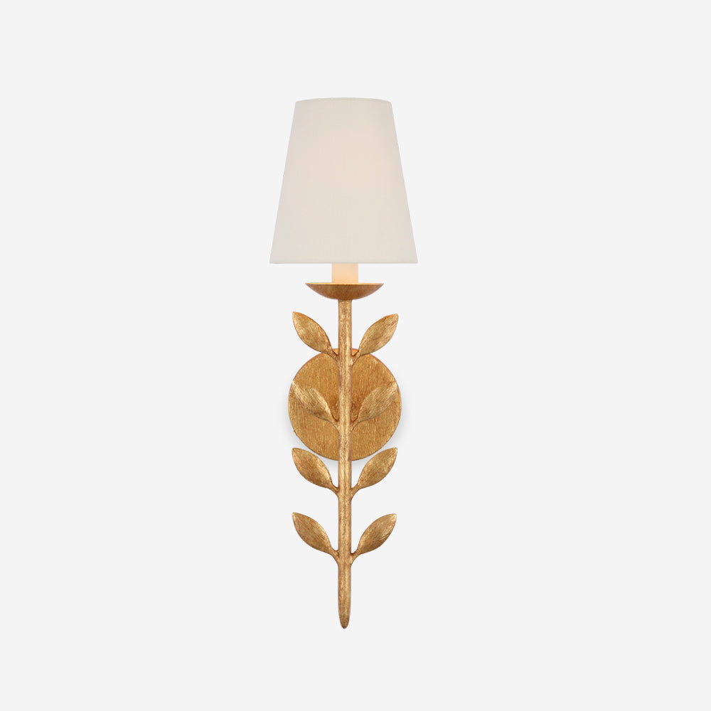 Evoque Gold Leaf Wall Sconce - Letslighting