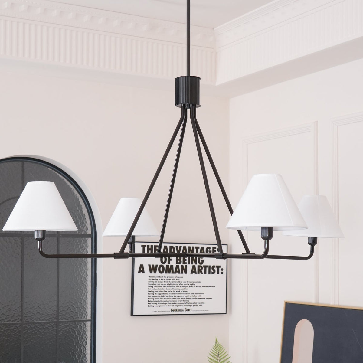 Aurora Chandelier Cone Shade Minimalist - Blowlighting