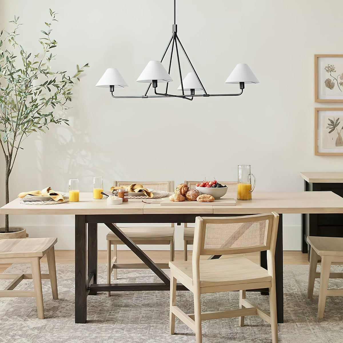 Aurora Chandelier Cone Shade Minimalist - Blowlighting