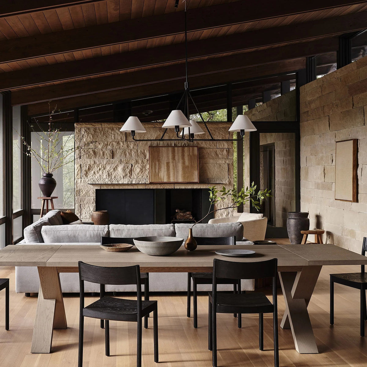 Aurora Chandelier Cone Shade Minimalist - Blowlighting