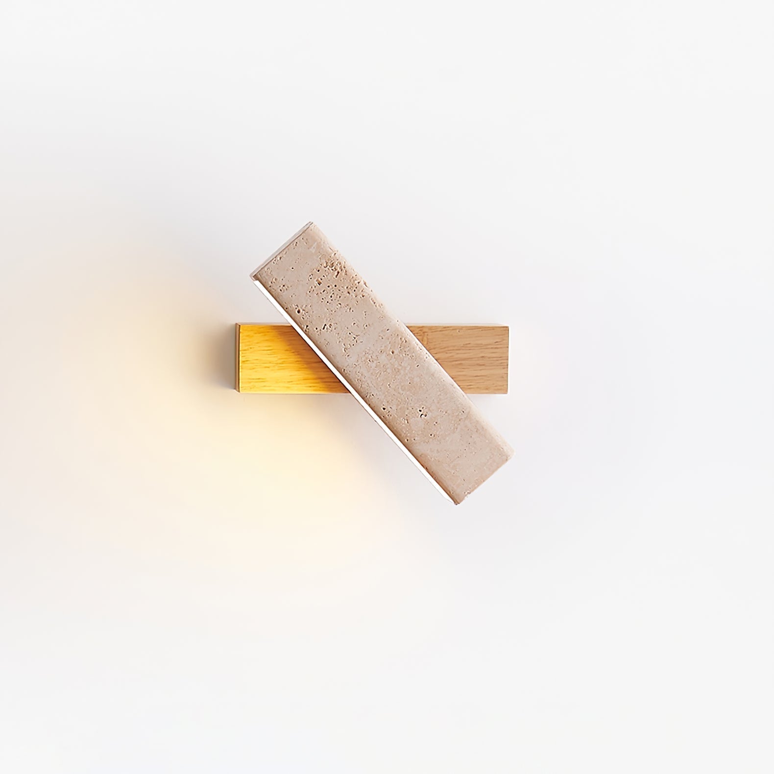 Esorora Rectangular Travertine Wall Light - Blowlighting