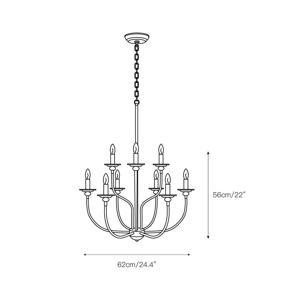 Ayada Chandelier - Lamp Copper