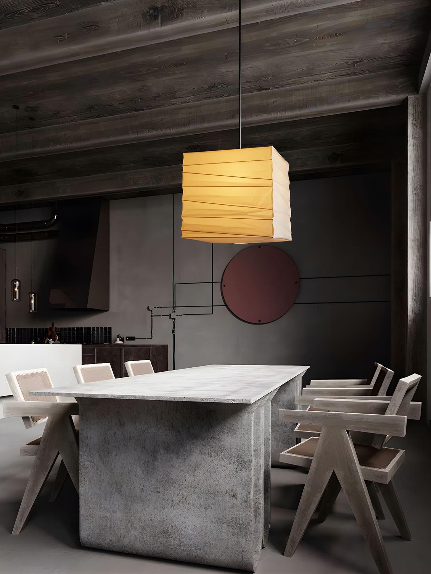 Ayla Paper Cube Pendant Lamp - Blowlighting