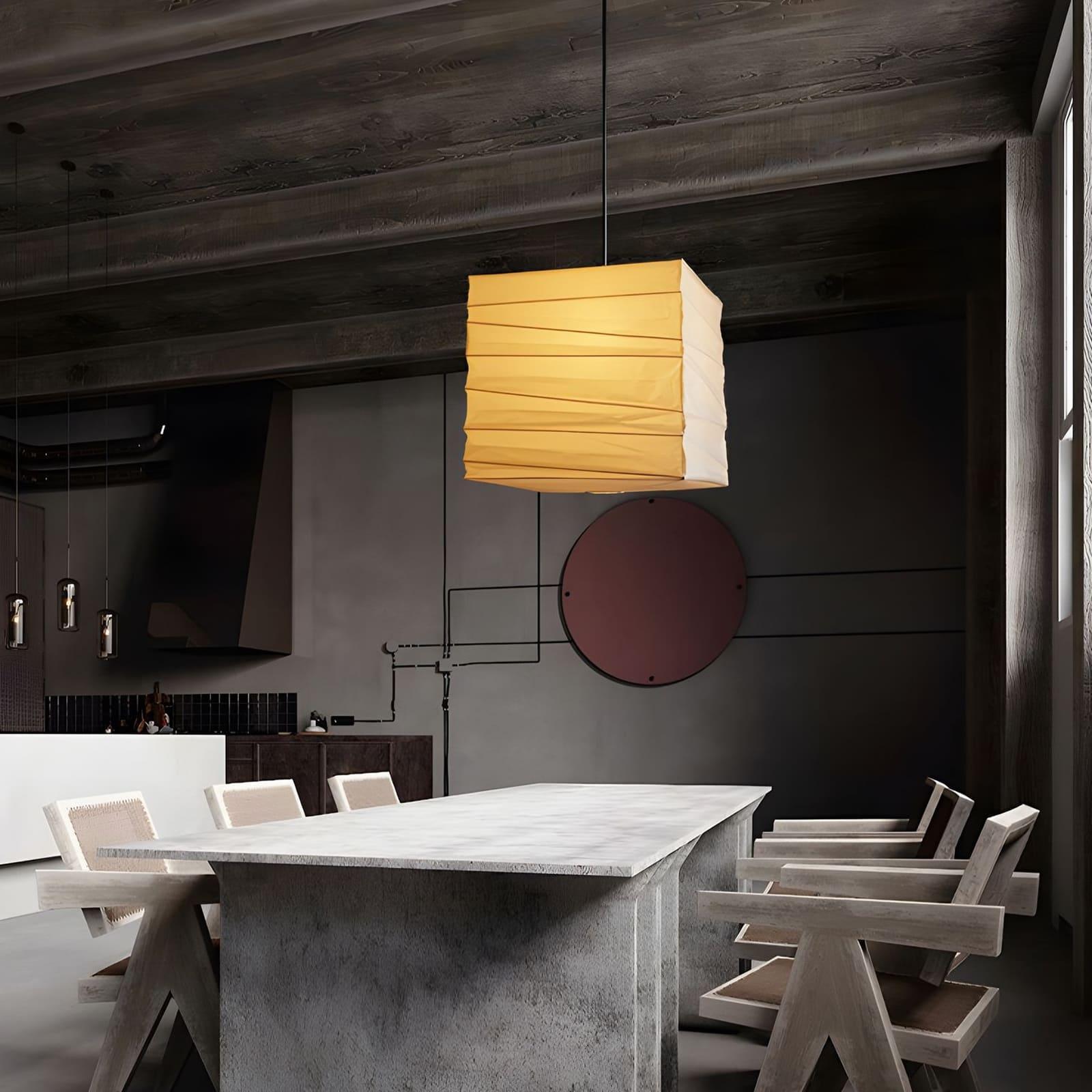 Ayla Paper Cube Pendant Lamp - Blowlighting