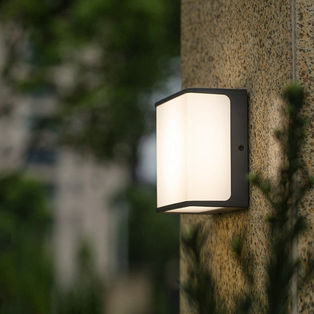 Ray Moderno Minimalista Rettangolare Sensore Solare Applique da Esterno