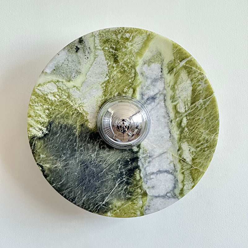 Olrine Modern Minimalist Marble Metal Wall Lamp - Lamp Copper