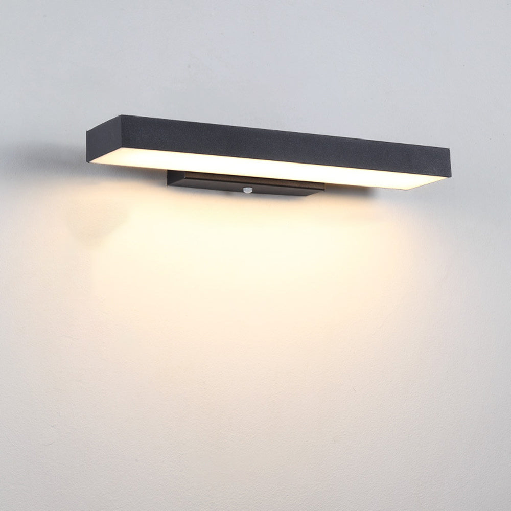 Ray Moderno Metallo/Acrilico Applique Nero/Bianco Corridoio/Giardino